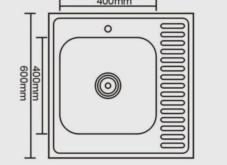 Кухонная мойка Accoona AB6060-R накладная 60х60х16.5 см, нержавеющая сталь, тон алюминиум купить,NaN