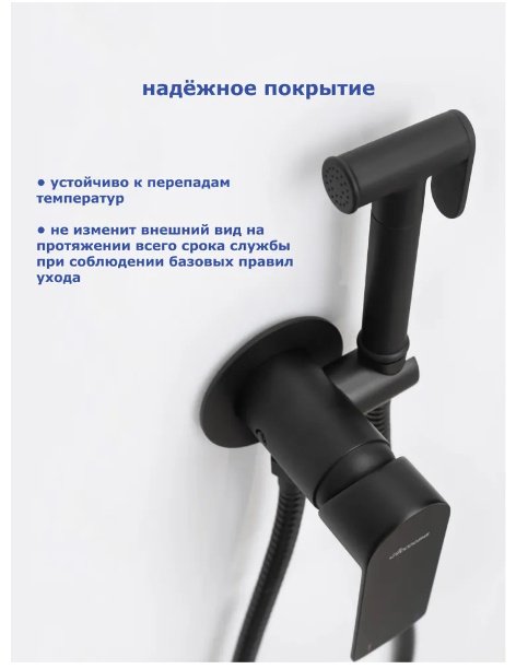 Гигиенический душ Accoona A32130F черный матовый купить,NaN