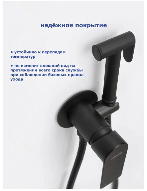 Гигиенический душ Accoona A32130F черный матовый купить,NaN