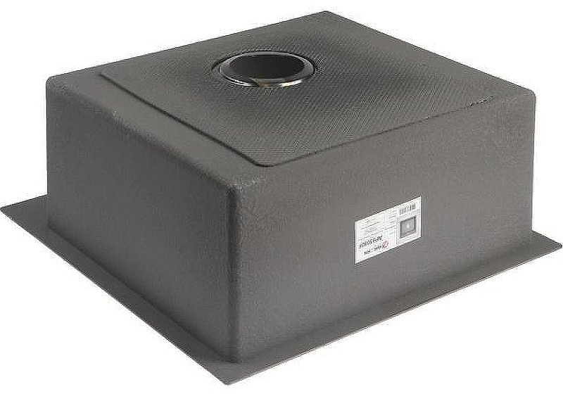 Кухонная мойка Aflorn AF95050F врезная 50х50х22 см, нержавеющая сталь, тон графитовый купить,NaN