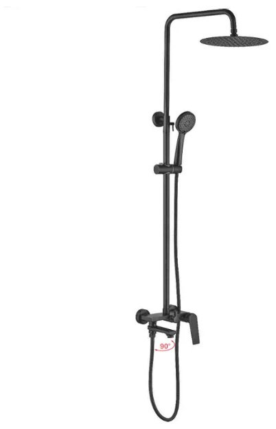 Душевая стойка Accoona A83125AT графит