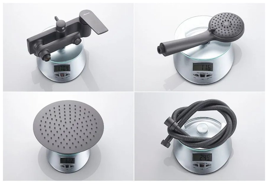 Душевая стойка Accoona A83125AT графит