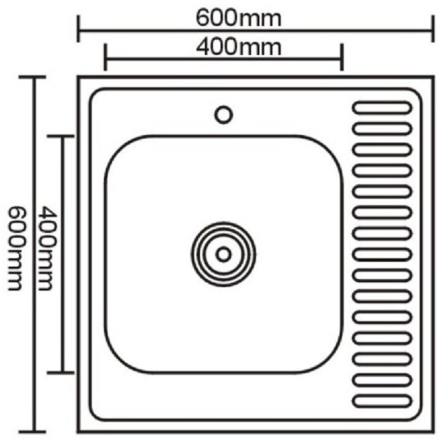 Кухонная мойка Accoona AB6060-R&#43;A4030 накладная 60х60х17 см, нержавеющая сталь, тон алюминиум купить,0