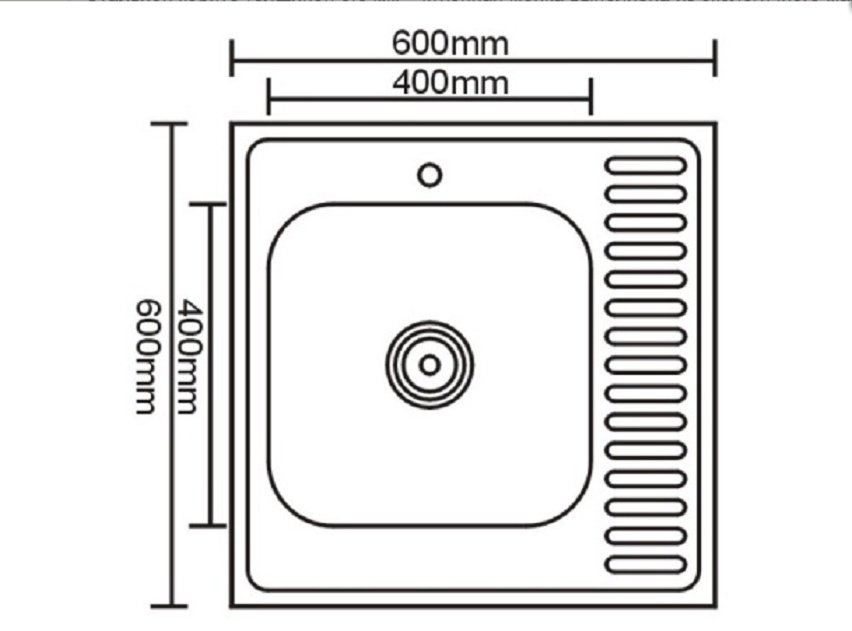 Кухонная мойка Accoona AB6060-R+A84043F накладная 60х60х16.5 см, нержавеющая сталь, тон алюминиум купить,NaN