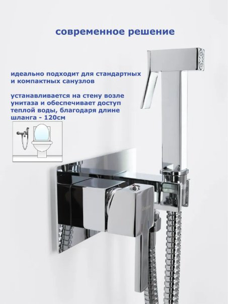 Гигиенический душ Accoona A3290-5 хром купить,NaN