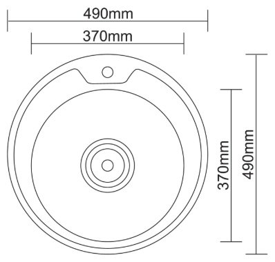 Кухонная мойка Accoona AD4949+A4053E врезная 49х49х16.5 см, нержавеющая сталь, тон алюминиум купить,NaN