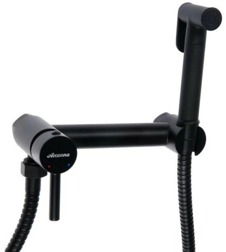 Гигиенический душ Accoona A3290F-2 черный матовый купить,NaN
