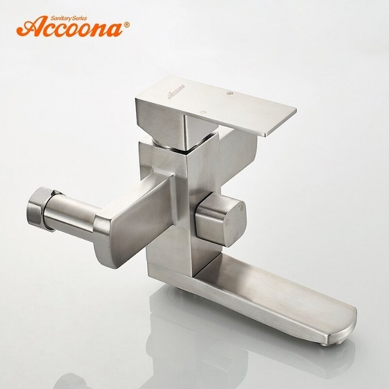 Душевая стойка Accoona A83201 хром матовый купить,NaN