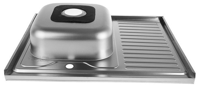 Кухонная мойка Accoona AB6080-L+84043АF накладная 80х60х16.5 см, нержавеющая сталь, тон алюминиум купить,NaN