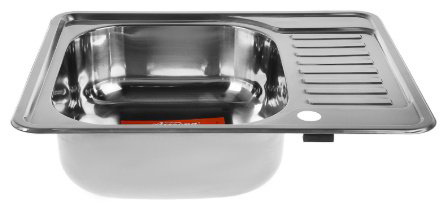 Кухонная мойка Accoona AB4858-R+A4053E накладная 58х48х16.5 см, нержавеющая сталь, тон алюминиум купить,NaN