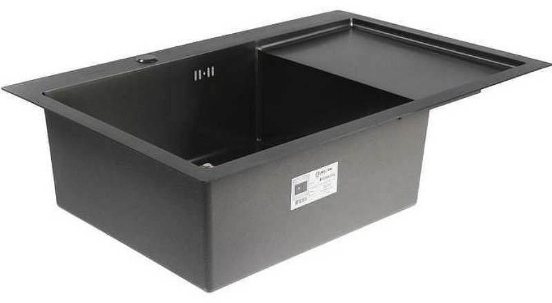 Кухонная мойка Aflorn AF97851F-L врезная 78х51х22 см, нержавеющая сталь, тон графитовый купить,0