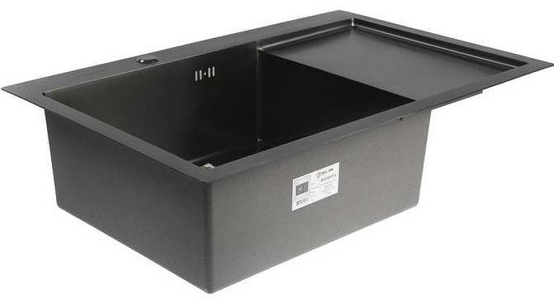 Кухонная мойка Aflorn AF97851F-L врезная 78х51х22 см, нержавеющая сталь, тон графитовый купить,NaN