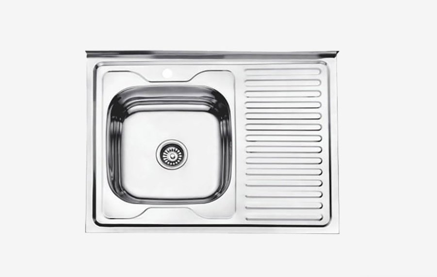 Кухонная мойка Accoona AB6080-L+A4261 накладная 80х60х17 см, нержавеющая сталь, тон алюминиум - ForteMarket Кухонная мойка Accoona AB6080-L+A4261 накладная 80х60х17 см, нержавеющая сталь, тон алюминиум купить,0