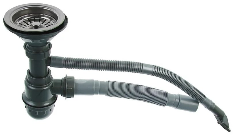 Кухонная мойка Accoona AB4276 &#43; A4030 врезная 76х42х16.5 см, нержавеющая сталь, тон серебристый