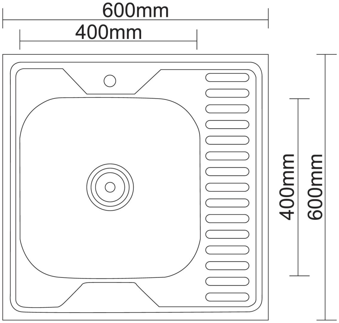Кухонная мойка Accoona AD6060-4L+40110А накладная 60х60х16.5 см, нержавеющая сталь, тон алюминиум - ForteMarket Кухонная мойка Accoona AD6060-4L+40110А накладная 60х60х16.5 см, нержавеющая сталь, тон алюминиум купить,0