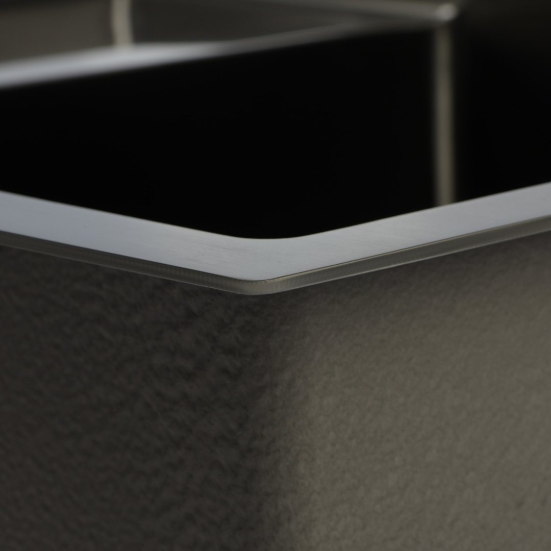 Кухонная мойка Aflorn K0000205768 врезная 58х48х22 см, нержавеющая сталь, тон графитовый