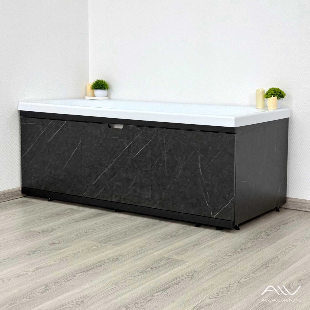 Экран под ванну Alavann Rita Black 1,7 167x53.5 см на ножках - ForteMarket Экран под ванну Alavann Rita Black 1,7 167x53.5 см на ножках купить,0