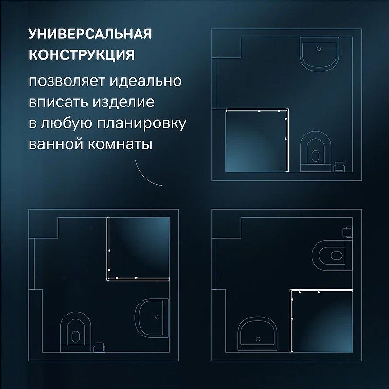 Душевое ограждение AM.PM двухстенное W94G-403-12080-MТ X-Joy Square Slide, 1200х1900 мм купить,0