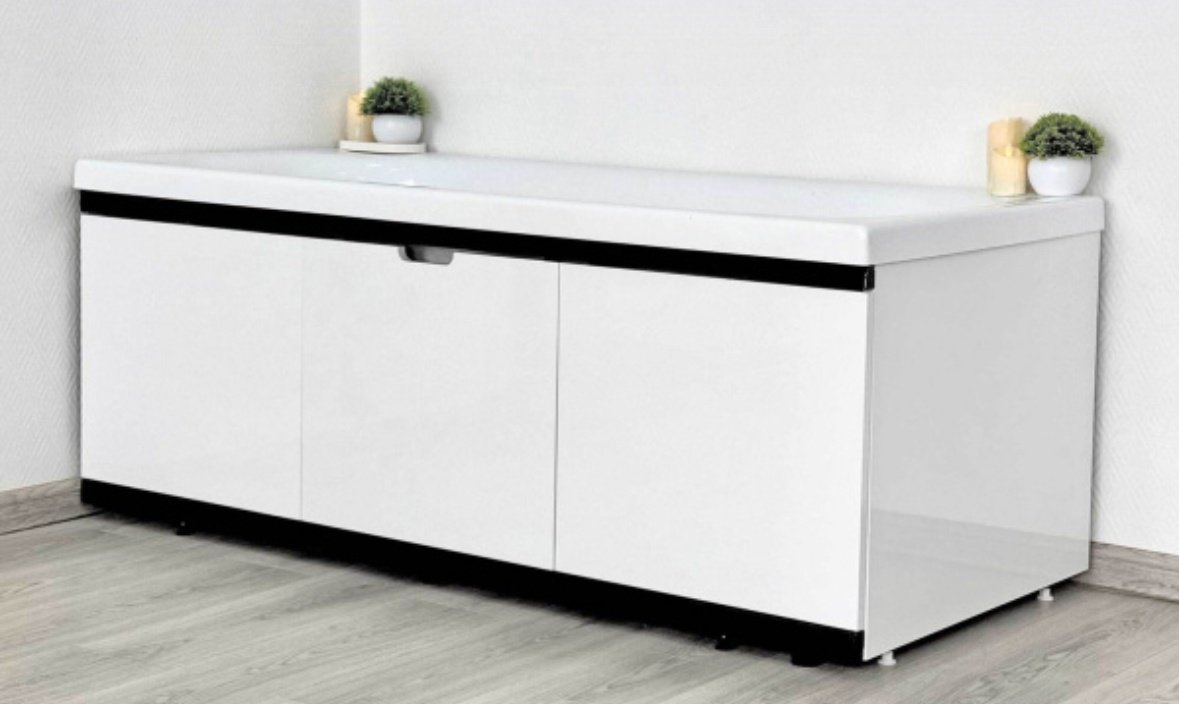 Экран под ванну Alavann Rita Black 160x62 см на ножках купить,0