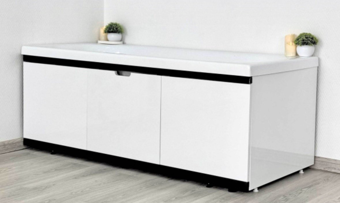 Экран под ванну Alavann Rita Black 160x62 см на ножках купить,105133