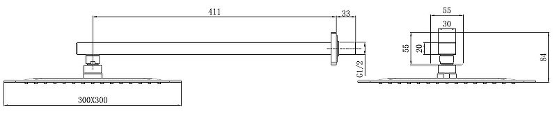ALLEN BRAU верхний душ 5.21A19-31 INFINTY, латунь купить,151800