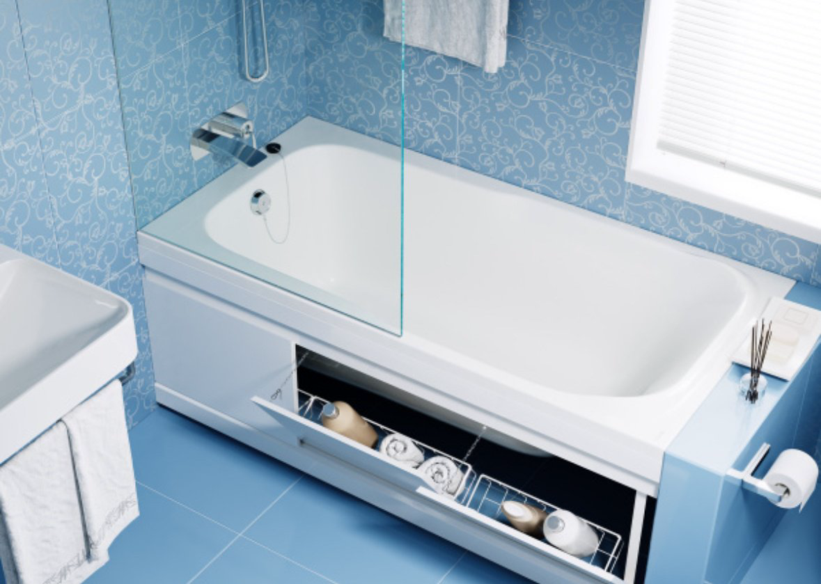 Экран под ванну Alavann Soft 170x53 см на ножках купить,189004