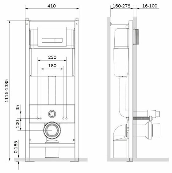 AM.PM рамная инсталляция I012703.0251 Start купить,NaN