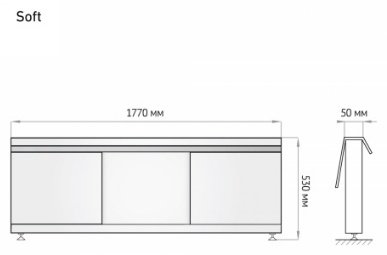 Экран под ванну Alavann Soft 180x60 см на ножках купить,203200