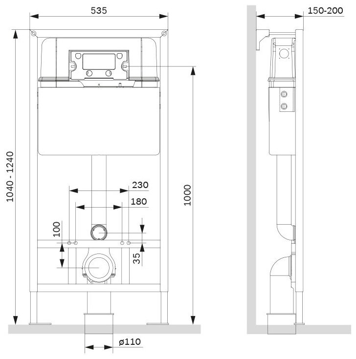 AM.PM рамная инсталляция I012707 ProC купить,NaN