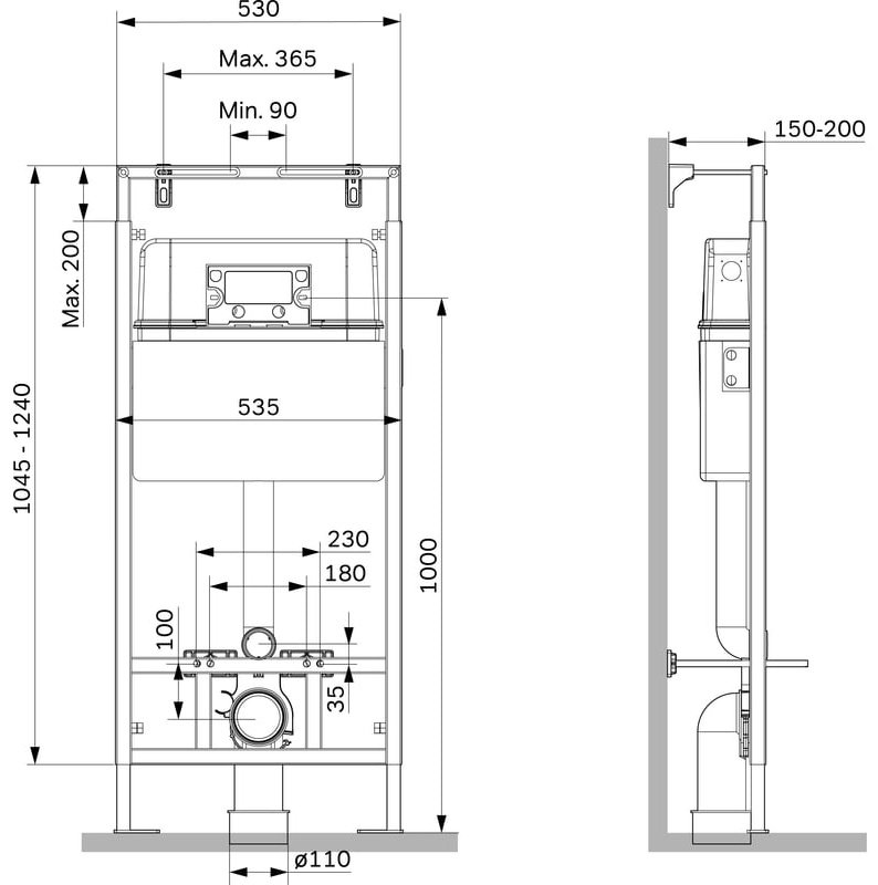 AM.PM рамная инсталляция I012710 MasterFit купить,NaN