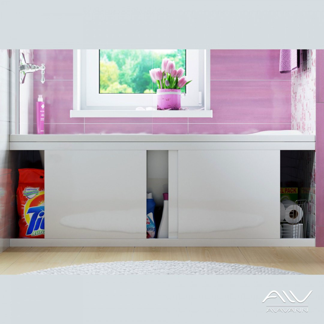 Экран под ванну Alavann 1,8 м МДФ Crystal купе 180x52 см без ножек купить,NaN