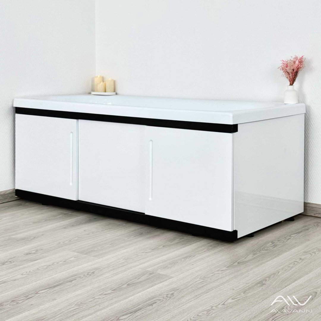 Экран под ванну Alavann Alt Black 1,7 167x53.5 см на ножках купить,126500