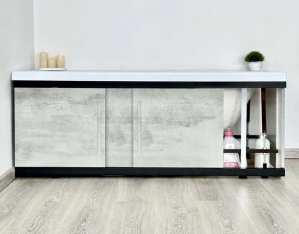 Экран под ванну Alavann Alt Black 1,7 170x53 см на ножках - ForteMarket Экран под ванну Alavann Alt Black 1,7 170x53 см на ножках купить,0