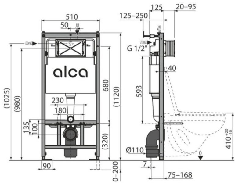 Alca комплект для смыва AM101/1120-4:1 RU M578-0001 - ForteMarket Alca комплект для смыва AM101/1120-4:1 RU M578-0001 купить,0