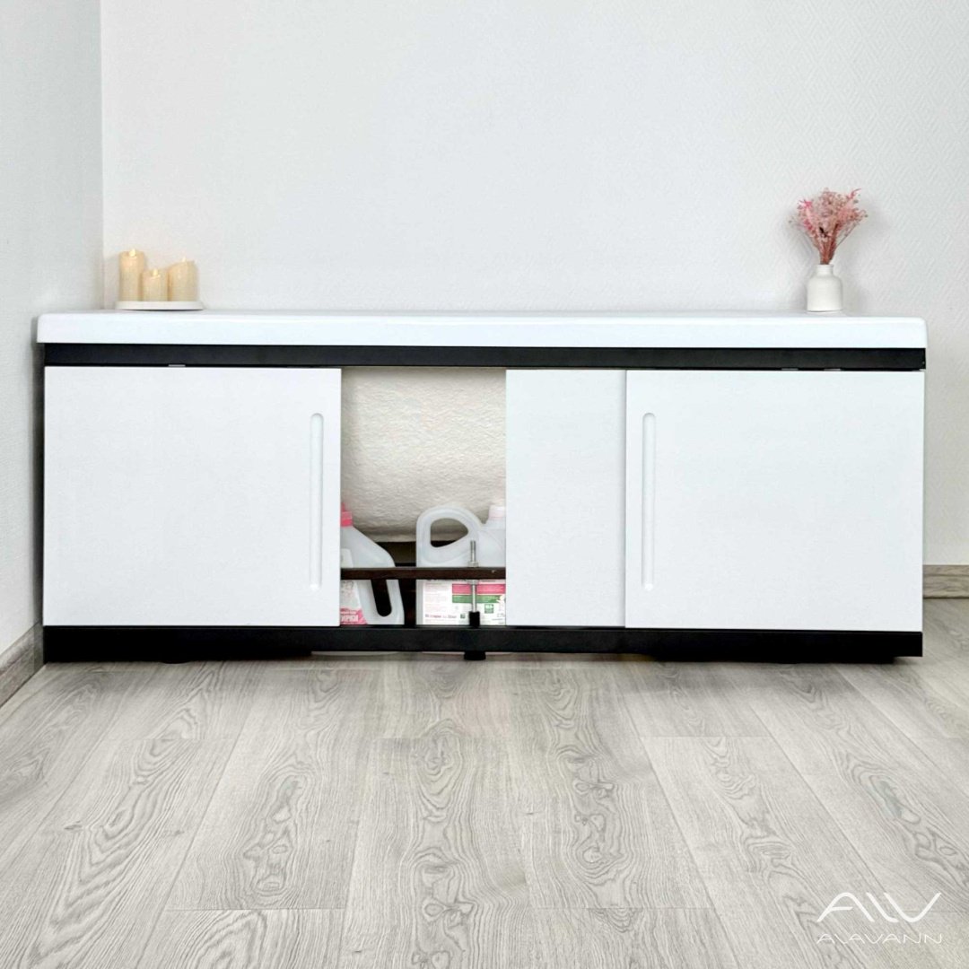 Экран под ванну Alavann Alt Black 1,8 177x53.5 см на ножках - ForteMarket Экран под ванну Alavann Alt Black 1,8 177x53.5 см на ножках купить,0
