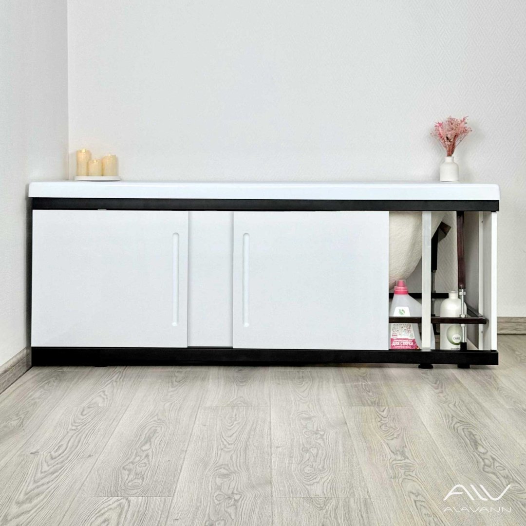 Экран под ванну Alavann Alt Black 1,8 177x53.5 см на ножках - ForteMarket Экран под ванну Alavann Alt Black 1,8 177x53.5 см на ножках купить,0