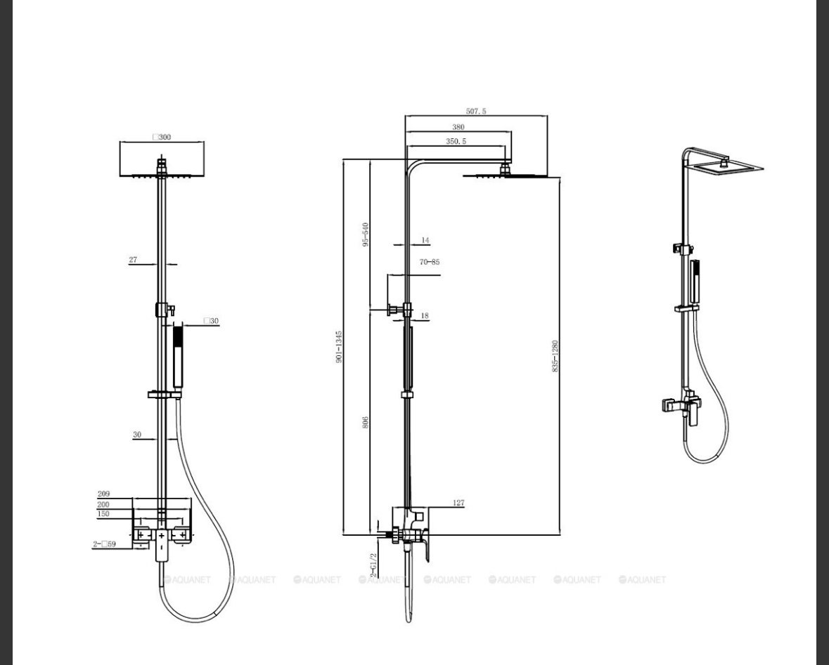 ALLEN BRAU душевой набор (гарнитур) 5.21012-31