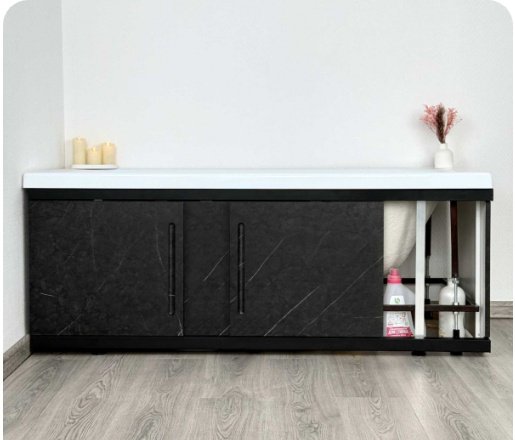 Экран под ванну Alavann Alt Black 150x60 см на ножках - ForteMarket Экран под ванну Alavann Alt Black 150x60 см на ножках купить,0