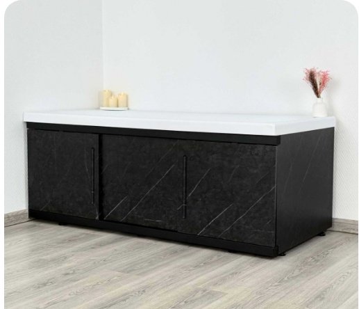Экран под ванну Alavann Alt Black 150x60 см на ножках - ForteMarket Экран под ванну Alavann Alt Black 150x60 см на ножках купить,0