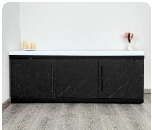 Экран под ванну Alavann Alt Black 150x60 см на ножках - ForteMarket Экран под ванну Alavann Alt Black 150x60 см на ножках купить,0