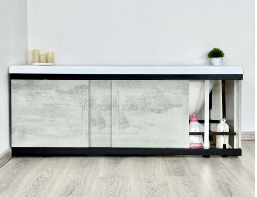 Экран под ванну Alavann Alt Black 150x60 см на ножках купить,118852