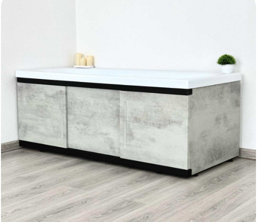 Экран под ванну Alavann Alt Black 150x60 см на ножках - ForteMarket Экран под ванну Alavann Alt Black 150x60 см на ножках купить,0