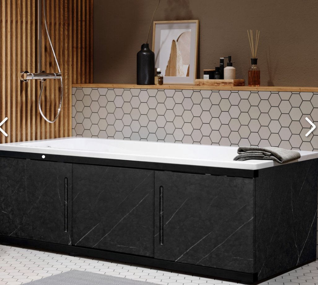 Экран под ванну Alavann Alt Black 170 170x60 см на ножках купить,99500