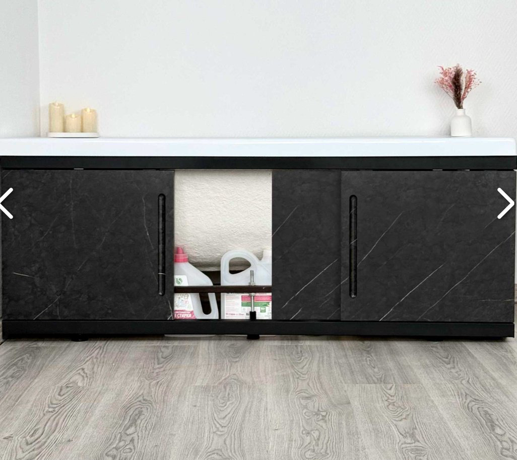 Экран под ванну Alavann Alt Black 170 170x60 см на ножках купить,99500