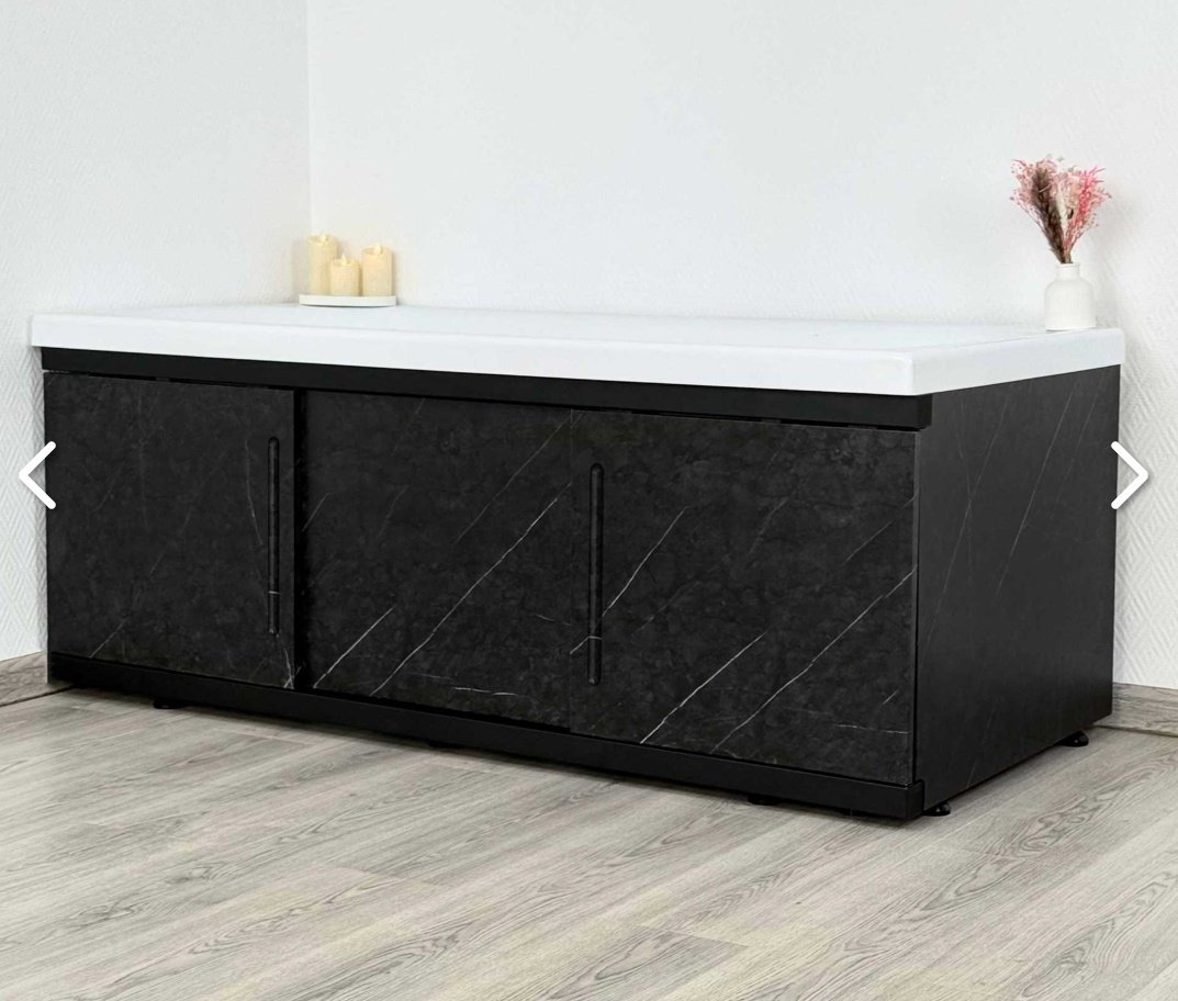 Экран под ванну Alavann Alt Black 170 170x60 см на ножках купить,0