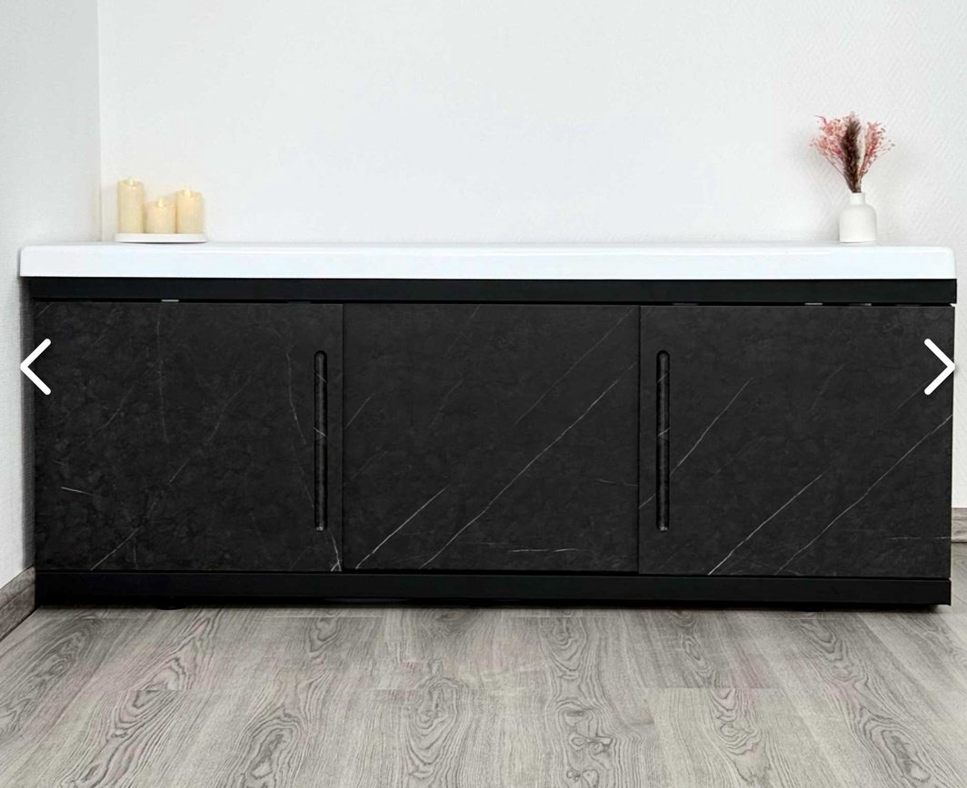 Экран под ванну Alavann Alt Black 170 170x60 см на ножках купить,99500