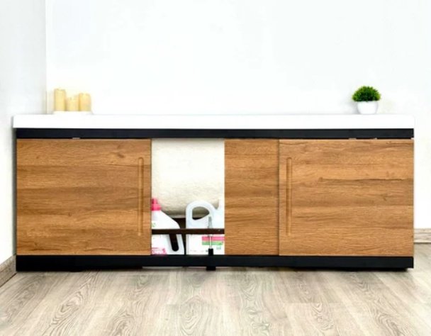 Экран под ванну Alavann Alt Black 170x53 см на ножках - ForteMarket Экран под ванну Alavann Alt Black 170x53 см на ножках купить,0