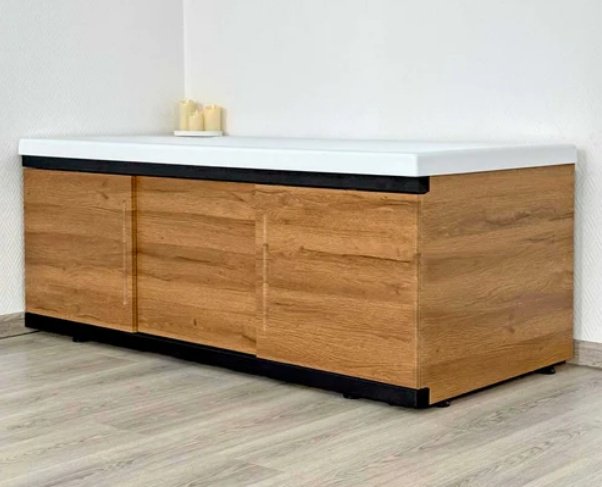 Экран под ванну Alavann Alt Black 170x53 см на ножках - ForteMarket Экран под ванну Alavann Alt Black 170x53 см на ножках купить,0