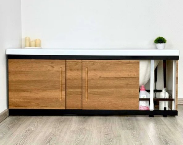 Экран под ванну Alavann Alt Black 170x53 см на ножках - ForteMarket Экран под ванну Alavann Alt Black 170x53 см на ножках купить,0