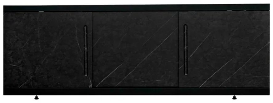 Экран под ванну Alavann Alt Black 180x53 см на ножках
